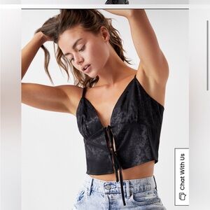 L.A. Hearts tonal floral tank